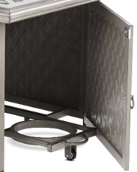 Gray Metal Cast Patio Fire Pit Table - Macan-5