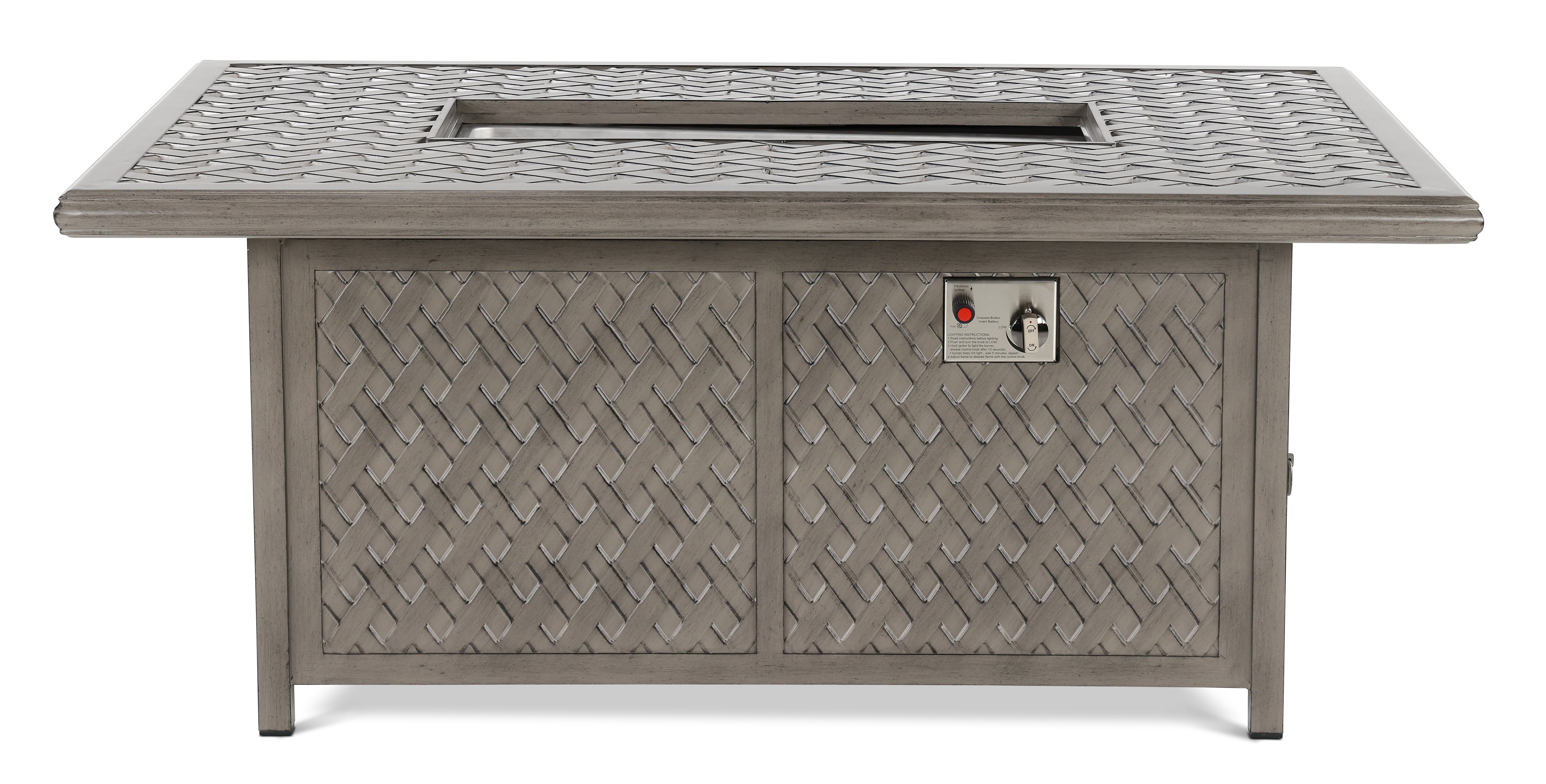 Macan Gray Metal Cast Patio Fire Pit Table-1
