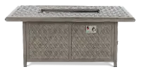 Macan Gray Metal Cast Patio Fire Pit Table