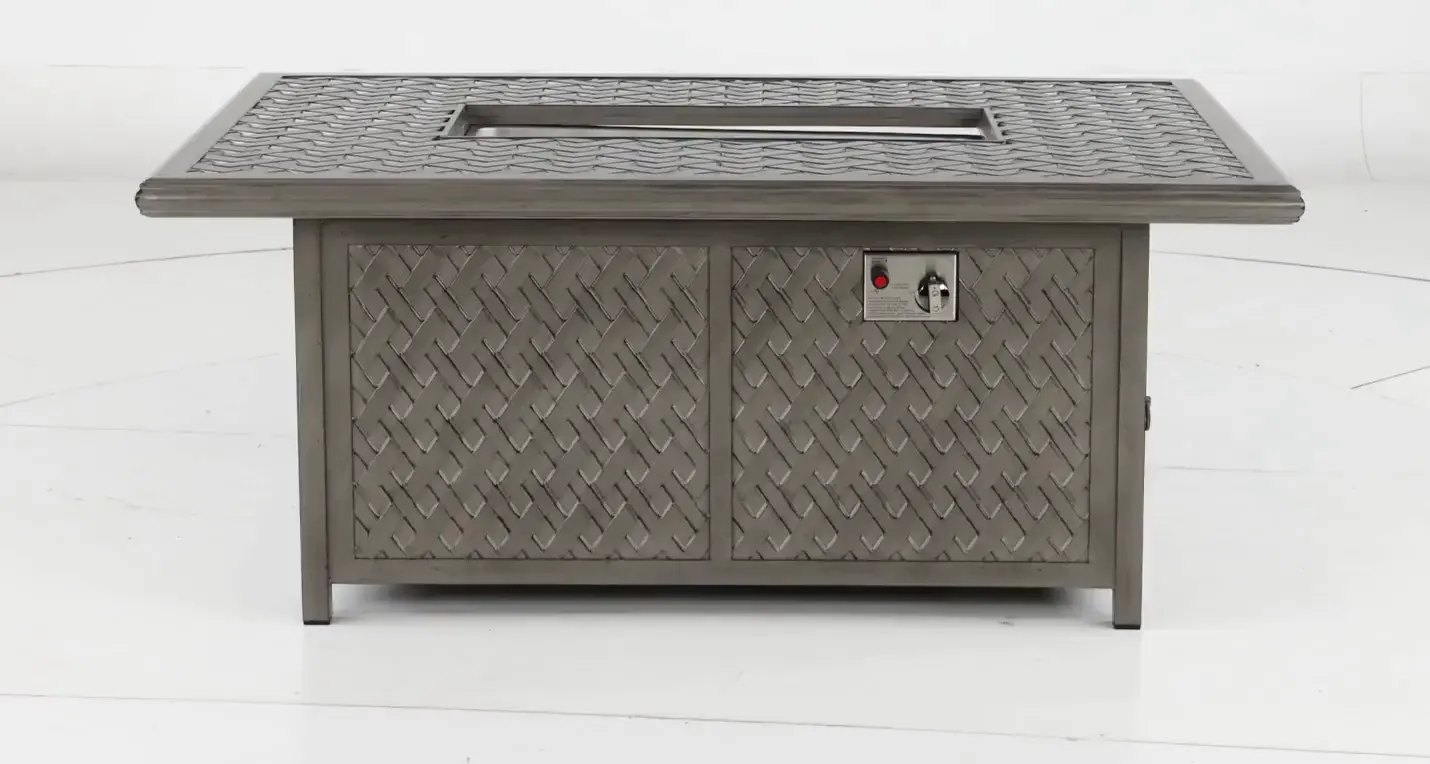 Macan Gray Metal Cast Patio Fire Pit Table-4