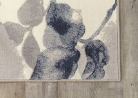 5 x 8 Medium Botanical Cream and Blue Rug - Intrigue -4