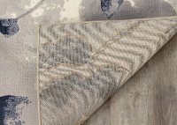 5 x 8 Medium Botanical Cream and Blue Rug - Intrigue -5