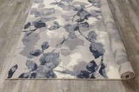 5 x 8 Medium Botanical Cream and Blue Rug - Intrigue -6