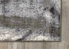 6 x 8 Medium Pastel Scribbles Black and Gray Area Rug - Antika-4