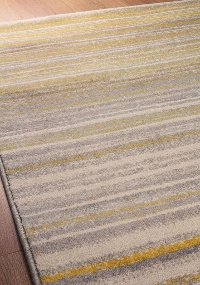 5 x 8 Medium Yellow and Gray Area Rug - Safi-3