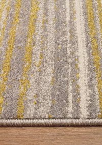 5 x 8 Medium Yellow and Gray Area Rug - Safi-4