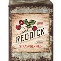 6 Inch Iron Berry Patch Canister with Wood Lid-3