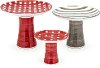 Clearance 5 Inch Berry Patch Hand Painted Ceramic Cake Stand