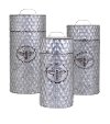 Clearance 12 Inch Embossed Galvanized Metal Honeybee Container