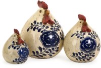 11 Inch Scandinavian Ceramic Chicken Sculpture