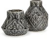6 Inch Black Ceramic Vase