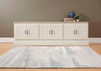 5 x 8 Medium Cirrus Cream, Gray, and Blue Rug - Breeze-2