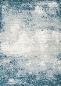 5 x 8 Medium Teal, Gray, and Cream Area Rug - Sable