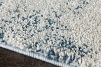 8 x 11 Large Teal, Gray, and Cream Area Rug - Sable-5
