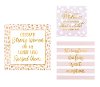 8 Inch Multi Color and Gold Foil Motherhood MDF Wall Block