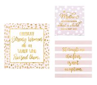 8 Inch Multi Color and Gold Foil Motherhood MDF Wall Block
