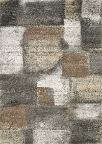 5 x 8 Medium Stonework Gray and Brown Area Rug - Breeze