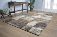 8 x 11 Large Stonework Gray and Brown Area Rug - Breeze-3