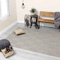 5 x 8 Medium Textured Cubes Gray Area Rug - Ridge -2