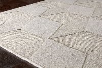 5 x 8 Medium Textured Cubes Gray Area Rug - Ridge -3