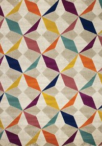8 x 11 Large Diamond Checkerboard Gray Area Rug - Topaz