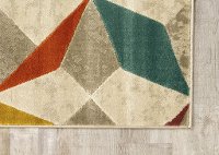 8 x 11 Large Diamond Checkerboard Gray Area Rug - Topaz-4