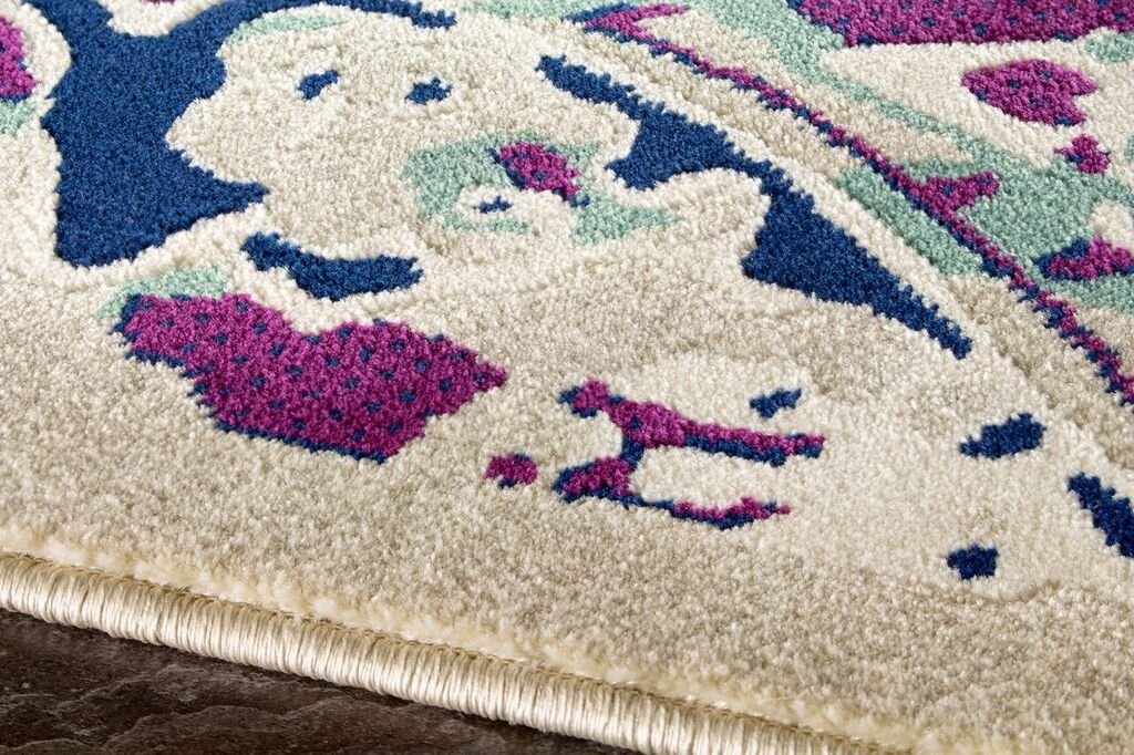 8 x 11 Large Distressed Gray, Purple, and Blue Rug - Topaz-5
