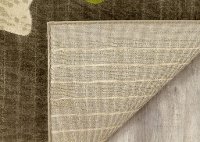 5 x 8 Medium Watercolor Flowers Gray and Green Area Rug - Topaz-5