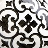 White and Black Ceramic Garden Stool-3