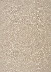 5 x 8 Medium Beige and Cream Indoor-Outdoor Area Rug - Vista
