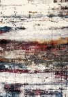 5 x 8 Medium Banded Multicolored Cream Area Rug - Sidra