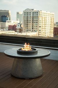 Concrete Style 48 inch Round Fire Pit - Del Mar-2