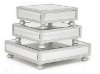 Clearance 7 Inch Mirrored Pedestal with Legs
