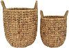 15 Inch Water Hyacinth Basket with Handles