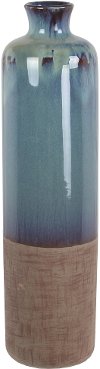 20 Inch Two Tone Ceramic Vase