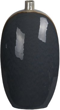 19 Inch Gray Ceramic Vase