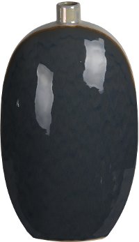 16 Inch Blue Ceramic Vase