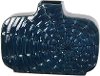 Clearance 14 Inch Wide Blue Ceramic Vase with Web Design