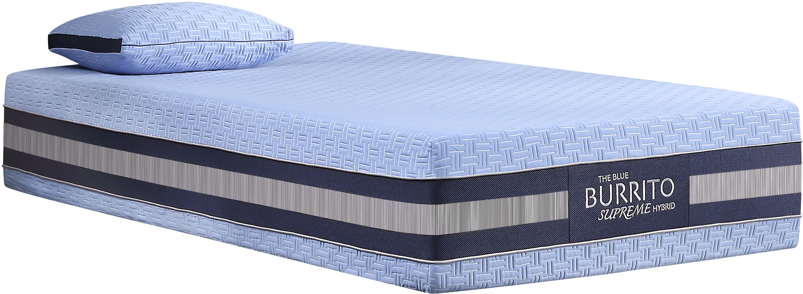 RCBBSU13TW Blue Burrito Supreme Hybrid Twin Mattress-4
