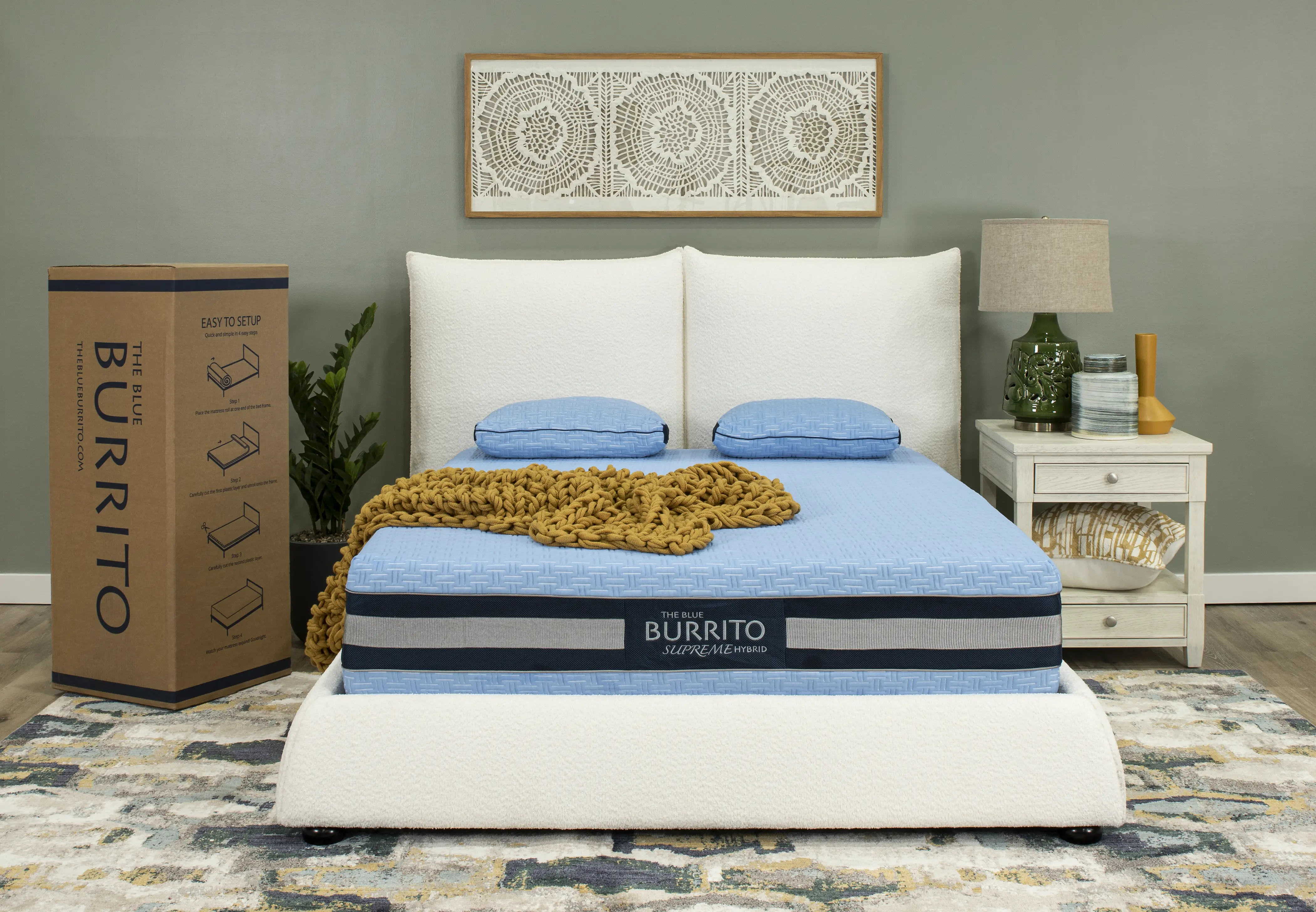 RCBBSU13QN Blue Burrito Supreme Hybrid Queen Mattress-2