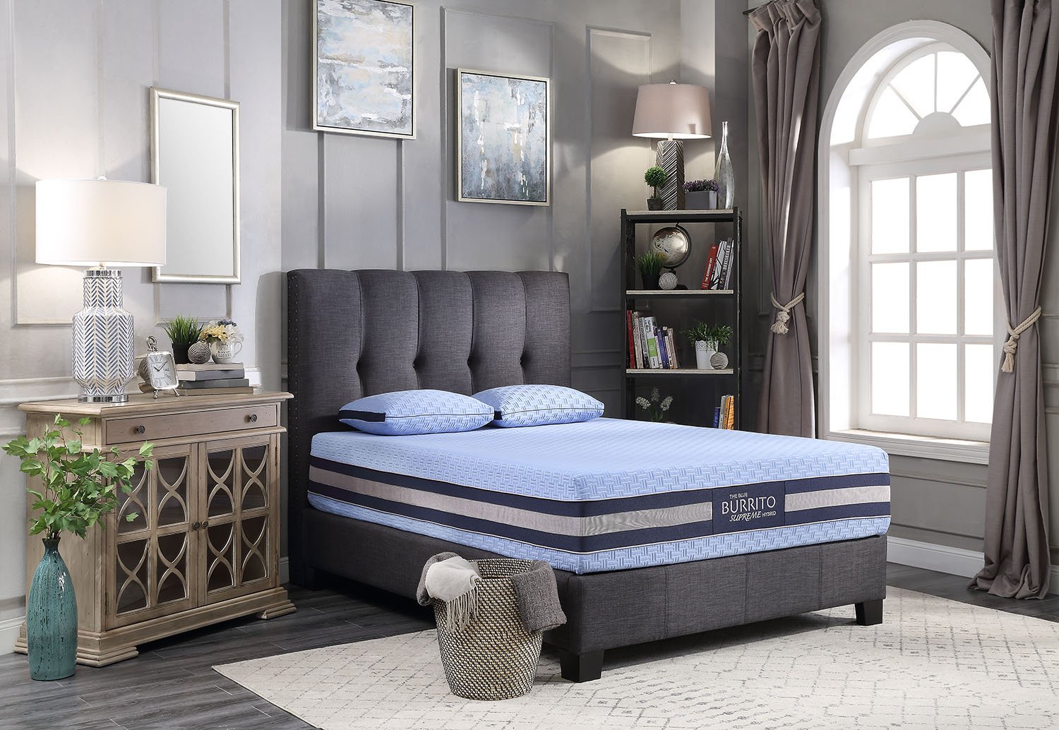 RCBBSU13KG Blue Burrito Supreme Hybrid King Size Mattress-2