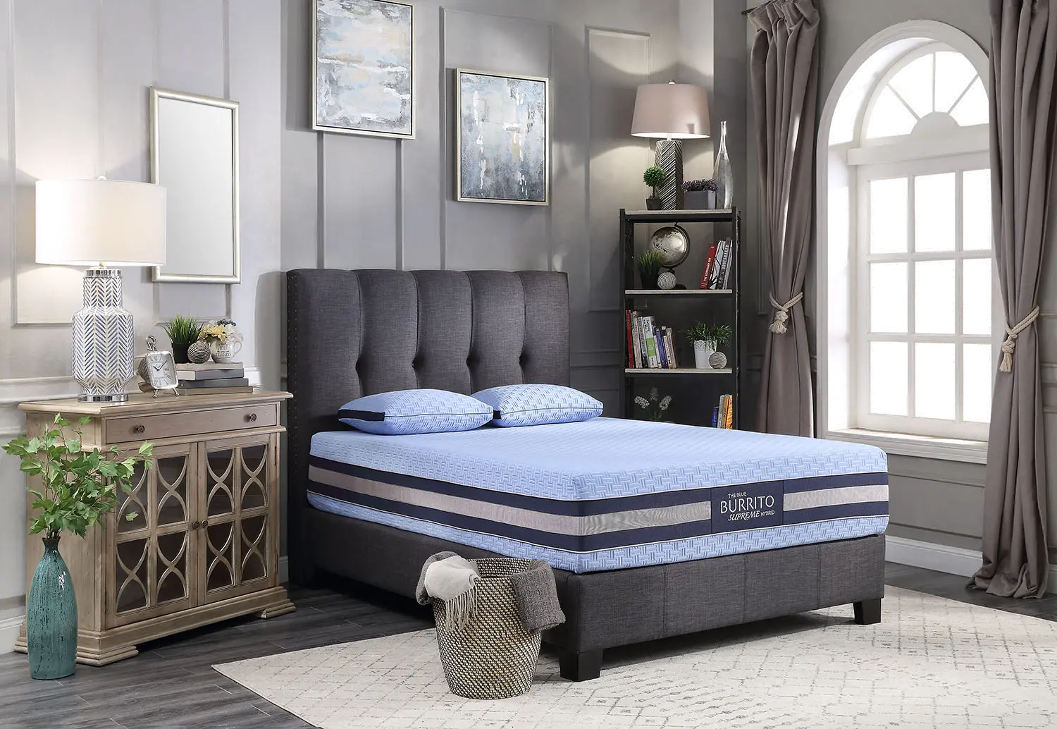 RCBBSU13KG Blue Burrito Supreme Hybrid King Size Mattress-2