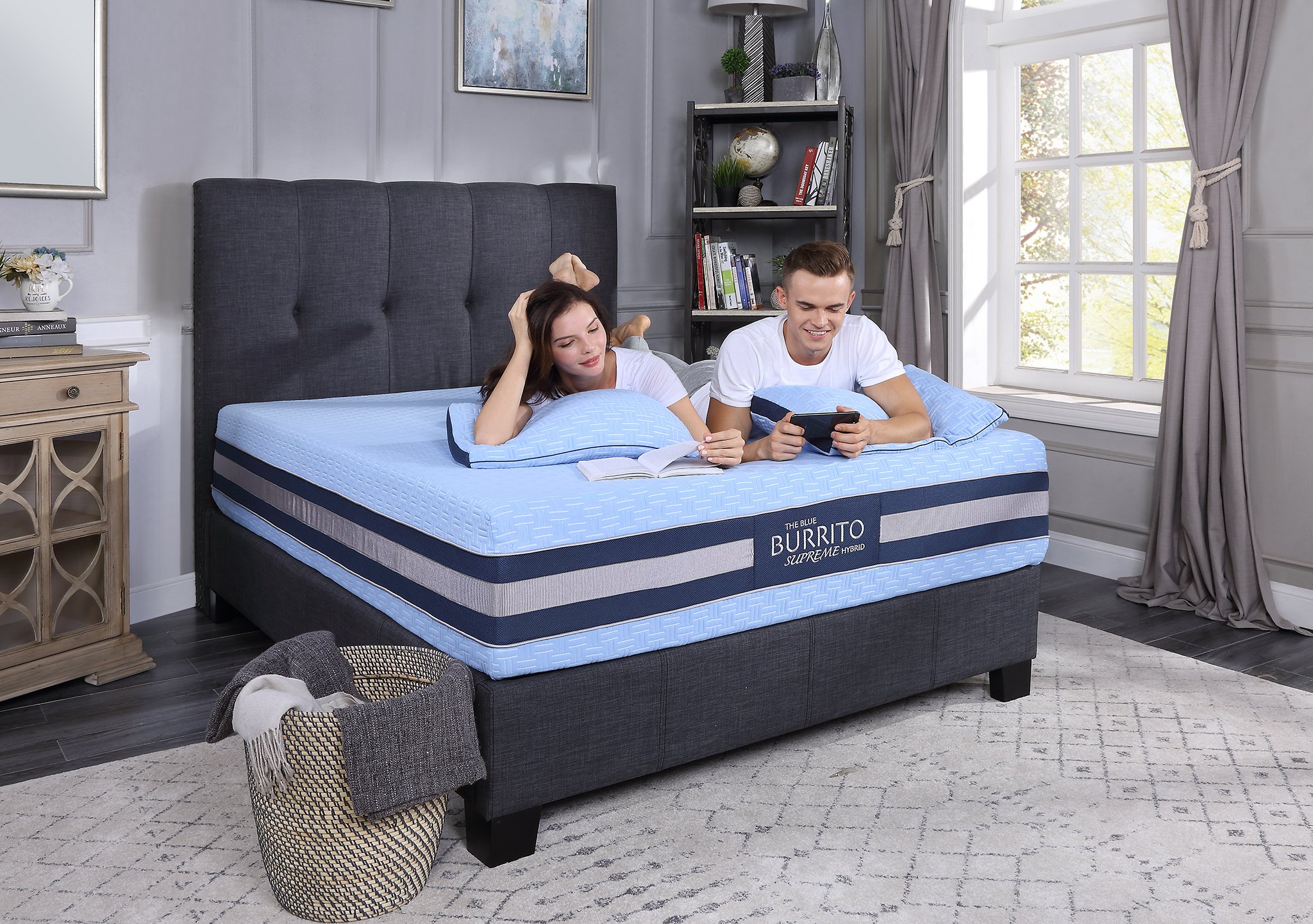 RCBBSU13KG Blue Burrito Supreme Hybrid King Size Mattress-4