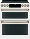 CES750P4MW2 Cafe 6.7 cu ft Double Oven Electric Smart Range - White