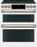 CES750P4MW2 Cafe 6.7 cu ft Double Oven Electric Smart Range - White