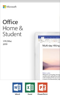OFFICE 2019 HOME AND STUDENT Microsoft Office Home and Student 2019 | 1 device, Windows 10 PC/Mac Key Card