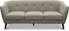 Mid Century Modern Light Gray Sofa - Avery