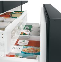 CFE28UP3MD1 Cafe 27.8 cu. ft. French Door Smart Refrigerator with Keurig Cup Dispenser - 36 Inch Matte Black-3