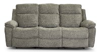 Ervin Gray Transitional Reclining Sofa - Castaway
