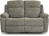 Ervin Gray Transitional Reclining Loveseat - Castaway